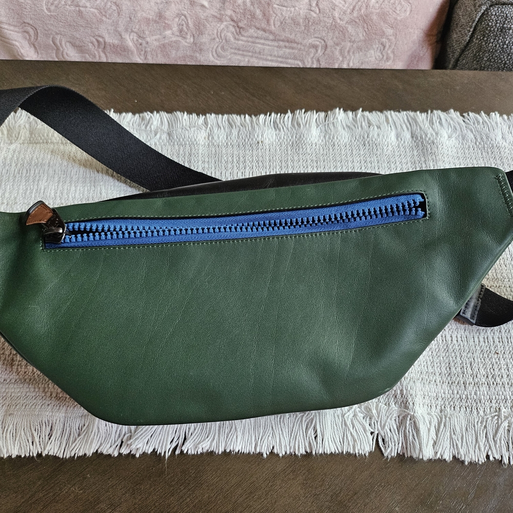 Coach Men's Green/Black/Blue Bum Bag - Picture 8 of 8